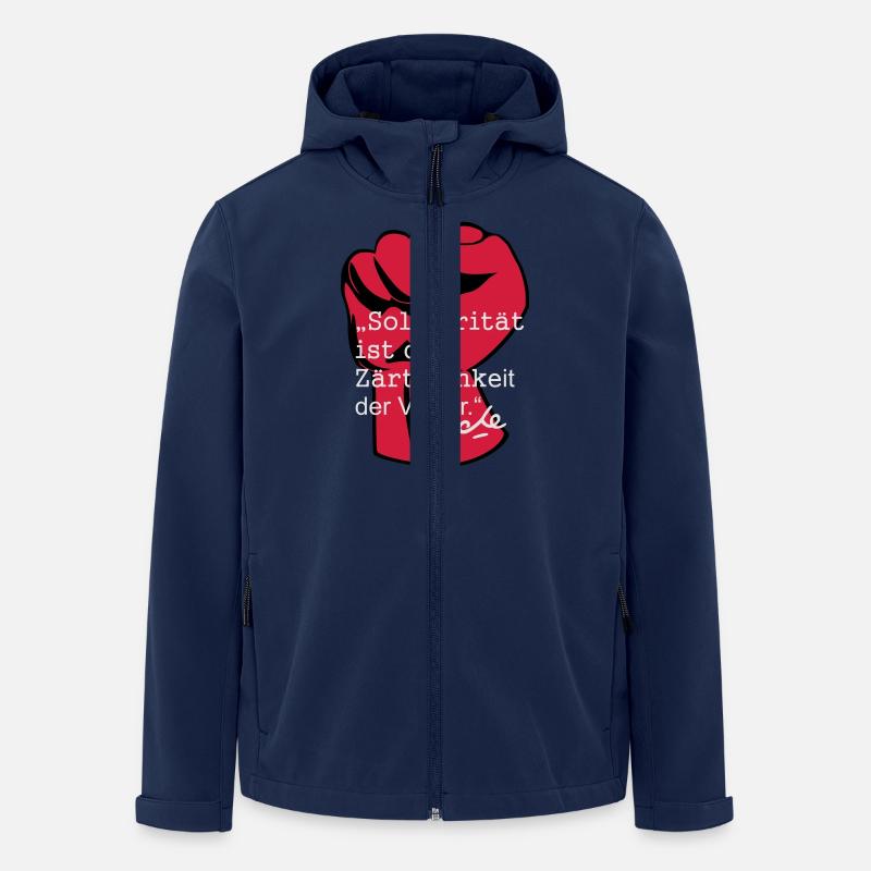 Solidarität ist die Zärtlichkeit der Völker, Che - Recycelte Männer Softshell-Jacke von Stanley/Stella - Navy