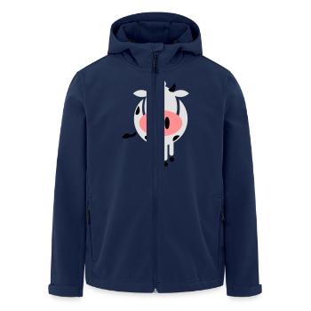 Doux vache - Veste softshell homme en polyester recyclé Stanley/Stella - marine - Devant - AI Model Male 185 light (185cm)