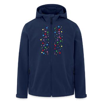 Konfetti - Recycelte Männer Softshell-Jacke von Stanley/Stella - Navy - Vorne - AI Model Male 185 light (185cm)