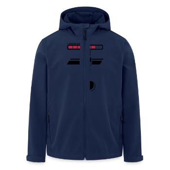 loading shot - Recycelte Männer Softshell-Jacke von Stanley/Stella - Navy - Vorne - AI Model Male 185 light (185cm)