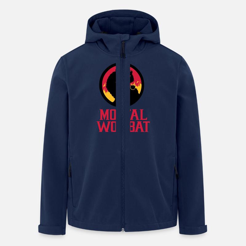 Mortal Wombat - Men’s Recycled Softshell Jacket by Stanley/Stella - navy