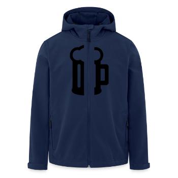 Bière - Veste softshell homme en polyester recyclé Stanley/Stella - marine - Devant - AI Model Male 185 light (185cm)