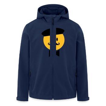 Frankreich - Recycelte Männer Softshell-Jacke von Stanley/Stella - Navy - Vorne - AI Model Male 185 light (185cm)