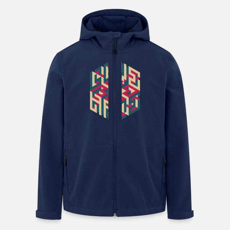 LOVE/HATE - Veste softshell homme en polyester recyclé Stanley/Stella - marine