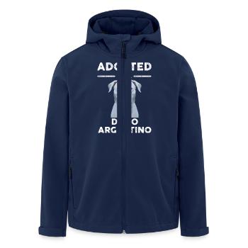 Dogo Argentino Tshirt Adopted Men Women - Recycelte Männer Softshell-Jacke von Stanley/Stella - Navy - Vorne - AI Model Male 185 light (185cm)