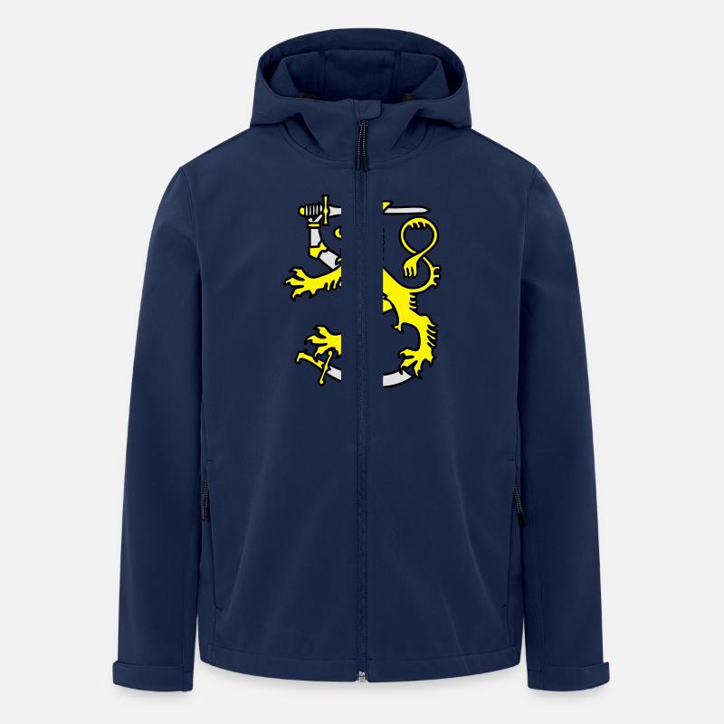 finnish symbol finland lion flag - Men’s Recycled Softshell Jacket by Stanley/Stella - navy