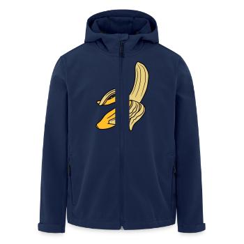 ouvert bananes pelées nourriture délicieuse - Veste softshell homme en polyester recyclé Stanley/Stella - marine - Devant - AI Model Male 185 light (185cm)