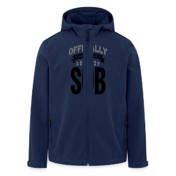sub offiziell die coolste Kopie der Welt - Recycelte Männer Softshell-Jacke von Stanley/Stella - Navy - Vorne - AI Model Male 185 light (185cm)