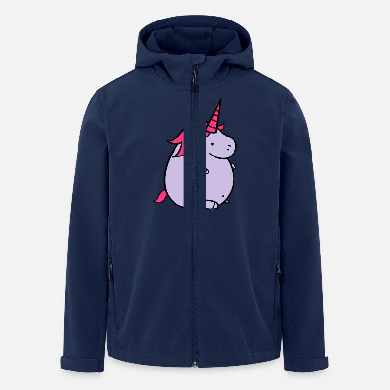 fat_unicorn_02 - Veste softshell homme en polyester recyclé Stanley/Stella - marine