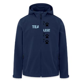 (team_gassi_02) - Recycelte Männer Softshell-Jacke von Stanley/Stella - Navy - Vorne - AI Model Male 185 light (185cm)