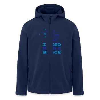 Space-T-Shirt - Men’s Recycled Softshell Jacket by Stanley/Stella - navy - Front - AI Model Male 185 light (185cm)