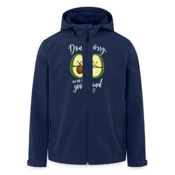 Avocado-You are the good kind of fat - Muttertag - Men’s Recycled Softshell Jacket by Stanley/Stella - navy - Front - AI Model Male 185 light (185cm)