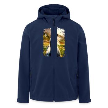 PFERD - Recycelte Männer Softshell-Jacke von Stanley/Stella - Navy - Vorne - AI Model Male 185 light (185cm)
