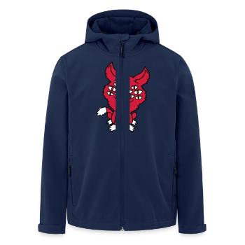 Cat Demon Many Eyes Devil Hell Evil Monster - Men’s Recycled Softshell Jacket by Stanley/Stella - navy - Front - AI Model Male 185 light (185cm)