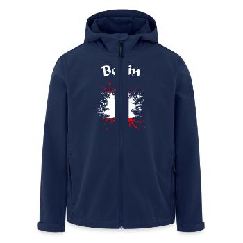 Berlin - Recycelte Männer Softshell-Jacke von Stanley/Stella - Navy - Vorne - AI Model Male 185 light (185cm)