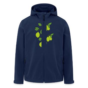 Brins de chaux - Veste softshell homme en polyester recyclé Stanley/Stella - marine - Devant - AI Model Male 185 light (185cm)
