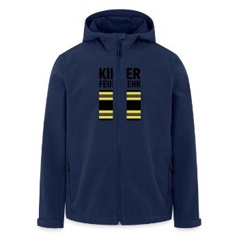 Children's Fire Brigade – Little Heroes Big - Men’s Recycled Softshell Jacket by Stanley/Stella - navy - Front - AI Model Male 185 light (185cm)