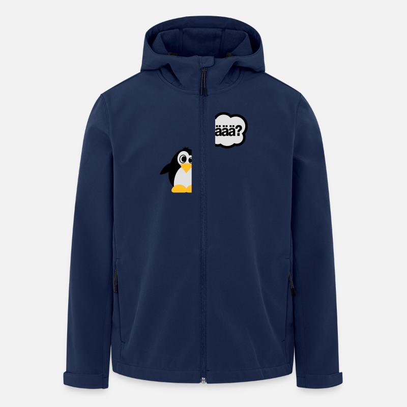 Pinguine - häää? - Recycelte Männer Softshell-Jacke von Stanley/Stella - Navy