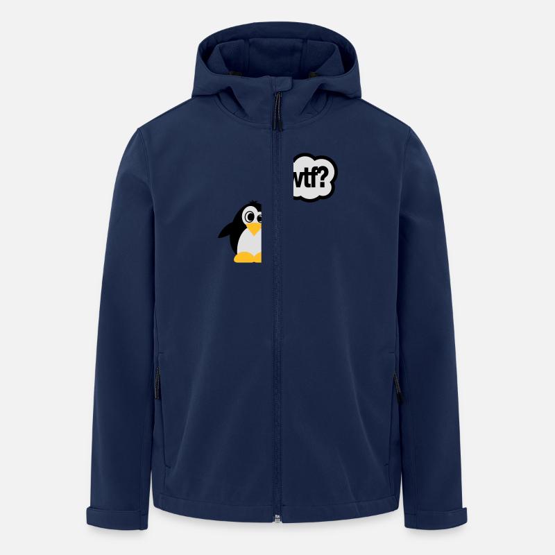 pinguine wtf - Recycelte Männer Softshell-Jacke von Stanley/Stella - Navy