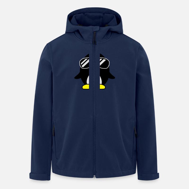 penguin_sonnenbrille__f3 - Recycelte Männer Softshell-Jacke von Stanley/Stella - Navy