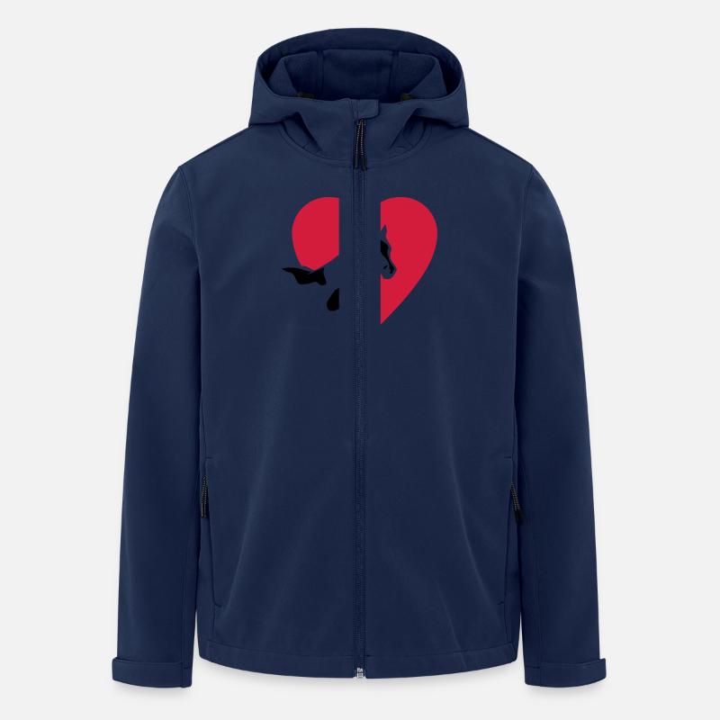 Paint Horse - Recycelte Männer Softshell-Jacke von Stanley/Stella - Navy