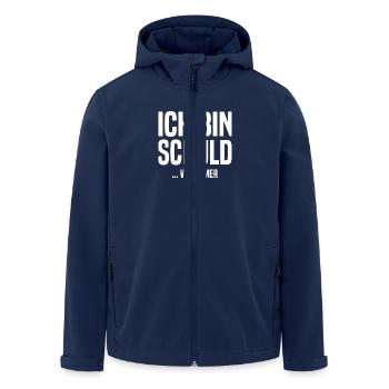 Ich bin schuld - ...wie immer - Recycelte Männer Softshell-Jacke von Stanley/Stella - Navy - Vorne - AI Model Male 185 light (185cm)