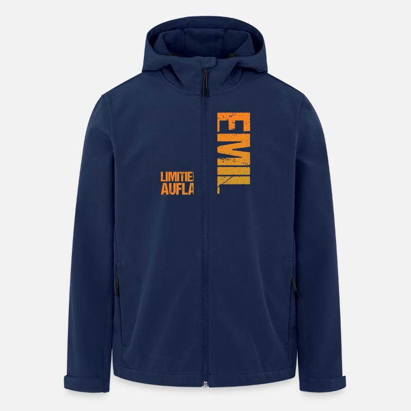 Emil - Recycelte Männer Softshell-Jacke von Stanley/Stella - Navy