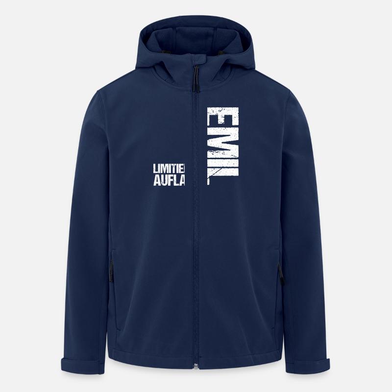 Emil - Recycelte Männer Softshell-Jacke von Stanley/Stella - Navy