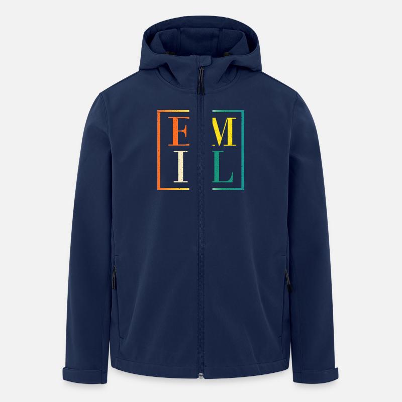 Emil - Recycelte Männer Softshell-Jacke von Stanley/Stella - Navy