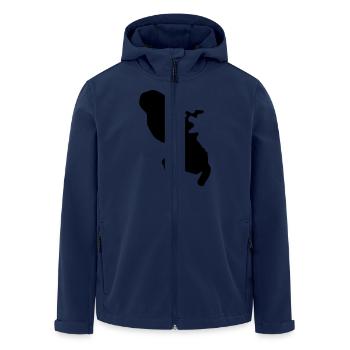 Martinique - Veste softshell homme en polyester recyclé Stanley/Stella - marine - Devant - AI Model Male 185 light (185cm)