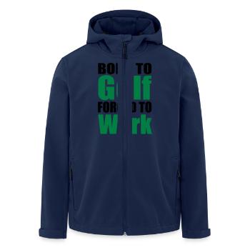 Golf - Recycelte Männer Softshell-Jacke von Stanley/Stella - Navy - Vorne - AI Model Male 185 light (185cm)