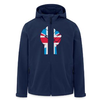 fist_uk_3clr - Veste softshell homme en polyester recyclé Stanley/Stella - marine - Devant - AI Model Male 185 light (185cm)