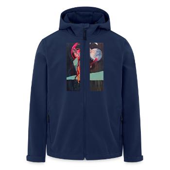Bull Series - Recycelte Männer Softshell-Jacke von Stanley/Stella - Navy - Vorne - AI Model Male 185 light (185cm)