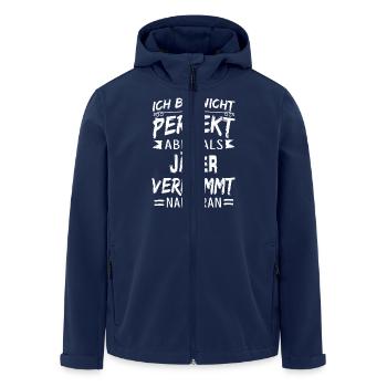 JÄGER - Recycelte Männer Softshell-Jacke von Stanley/Stella - Navy - Vorne - AI Model Male 185 light (185cm)