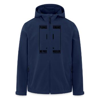 Diver Normand - Recycelte Männer Softshell-Jacke von Stanley/Stella - Navy - Vorne - AI Model Male 185 light (185cm)