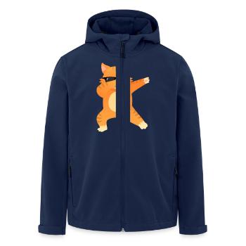 Cat With Sunglasses Dab Dance - Cool Gift - Veste softshell homme en polyester recyclé Stanley/Stella - marine - Devant - AI Model Male 185 light (185cm)