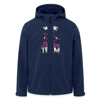 Wine Driking Team - Wein Wine Lover - Men’s Recycled Softshell Jacket by Stanley/Stella - navy - Front - AI Model Male 185 light (185cm)