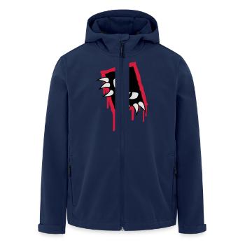 Monster - Recycelte Männer Softshell-Jacke von Stanley/Stella - Navy - Vorne - AI Model Male 185 light (185cm)