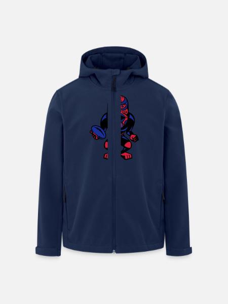 Rugby-Maske - Recycelte Männer Softshell-Jacke von Stanley/Stella - Navy