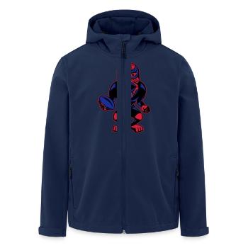 mask_blak - Men’s Recycled Softshell Jacket by Stanley/Stella - navy - Front - AI Model Male 185 light (185cm)