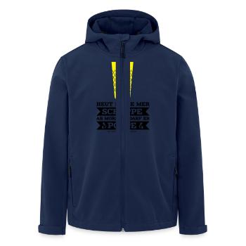 JGA hessisch Frankfurt Apfelwein Crew - Recycelte Männer Softshell-Jacke von Stanley/Stella - Navy - Vorne - AI Model Male 185 light (185cm)