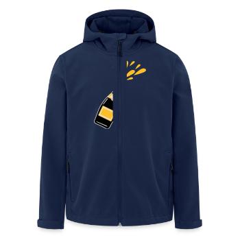 schampus - Veste softshell homme en polyester recyclé Stanley/Stella - marine - Devant - AI Model Male 185 light (185cm)