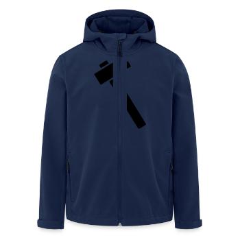 Hammer - Men’s Recycled Softshell Jacket by Stanley/Stella - navy - Front - AI Model Male 185 light (185cm)