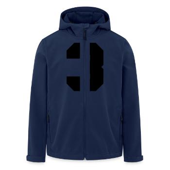 3 - Recycelte Männer Softshell-Jacke von Stanley/Stella - Navy - Vorne - AI Model Male 185 light (185cm)