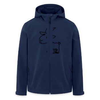 Ziege - Goat - Men’s Recycled Softshell Jacket by Stanley/Stella - navy - Front - AI Model Male 185 light (185cm)