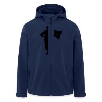 Super Grandma - Recycelte Männer Softshell-Jacke von Stanley/Stella - Navy - Vorne - AI Model Male 185 light (185cm)