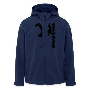 Breakdance - Men’s Recycled Softshell Jacket by Stanley/Stella - navy - Front - AI Model Male 185 light (185cm)