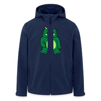 süß niedlich oger ork troll komisch lustig monster - Recycelte Männer Softshell-Jacke von Stanley/Stella - Navy - Vorne - AI Model Male 185 light (185cm)