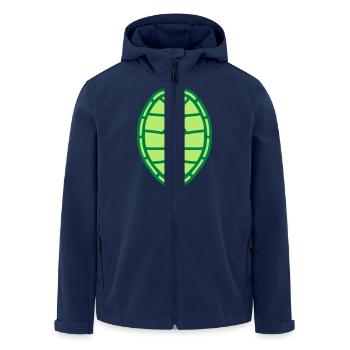 turtle shell design logo comic cartoon turtle armo - Men’s Recycled Softshell Jacket by Stanley/Stella - navy - Front - AI Model Male 185 light (185cm)
