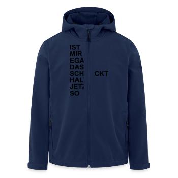 kochen - Recycelte Männer Softshell-Jacke von Stanley/Stella - Navy - Vorne - AI Model Male 185 light (185cm)